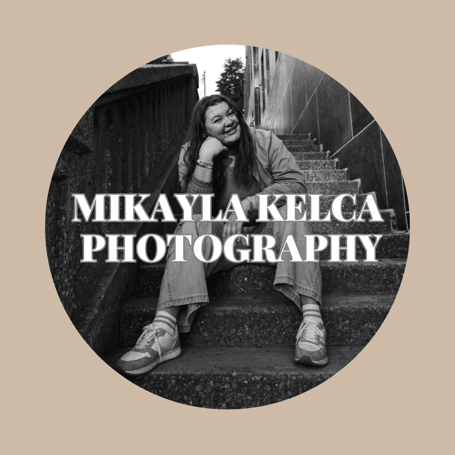 Mikayla Kelca Photography professional photographer logo for wedding, couples, and lifestyle photography services